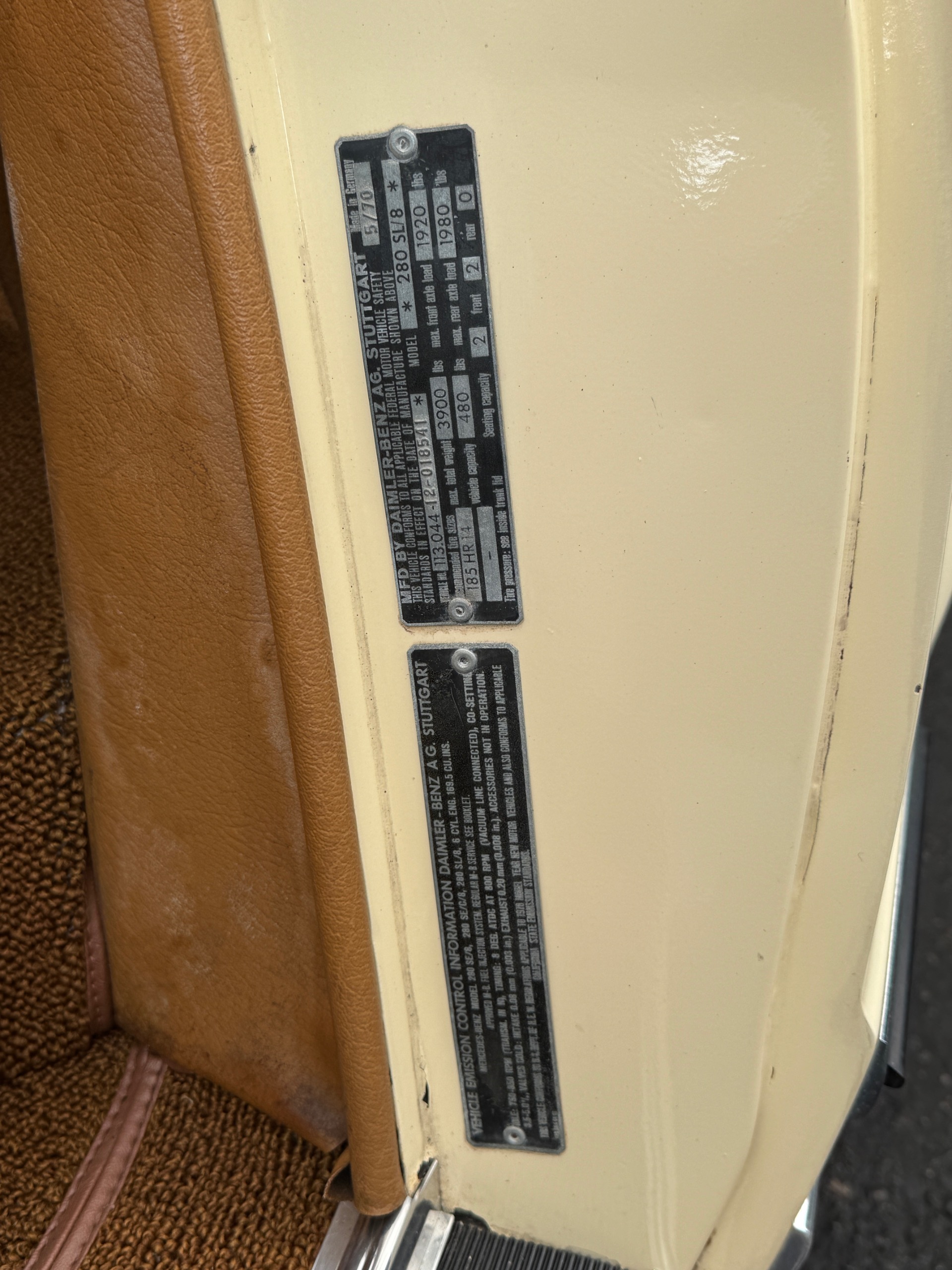 Used 1971 Mercedes Benz 280SL