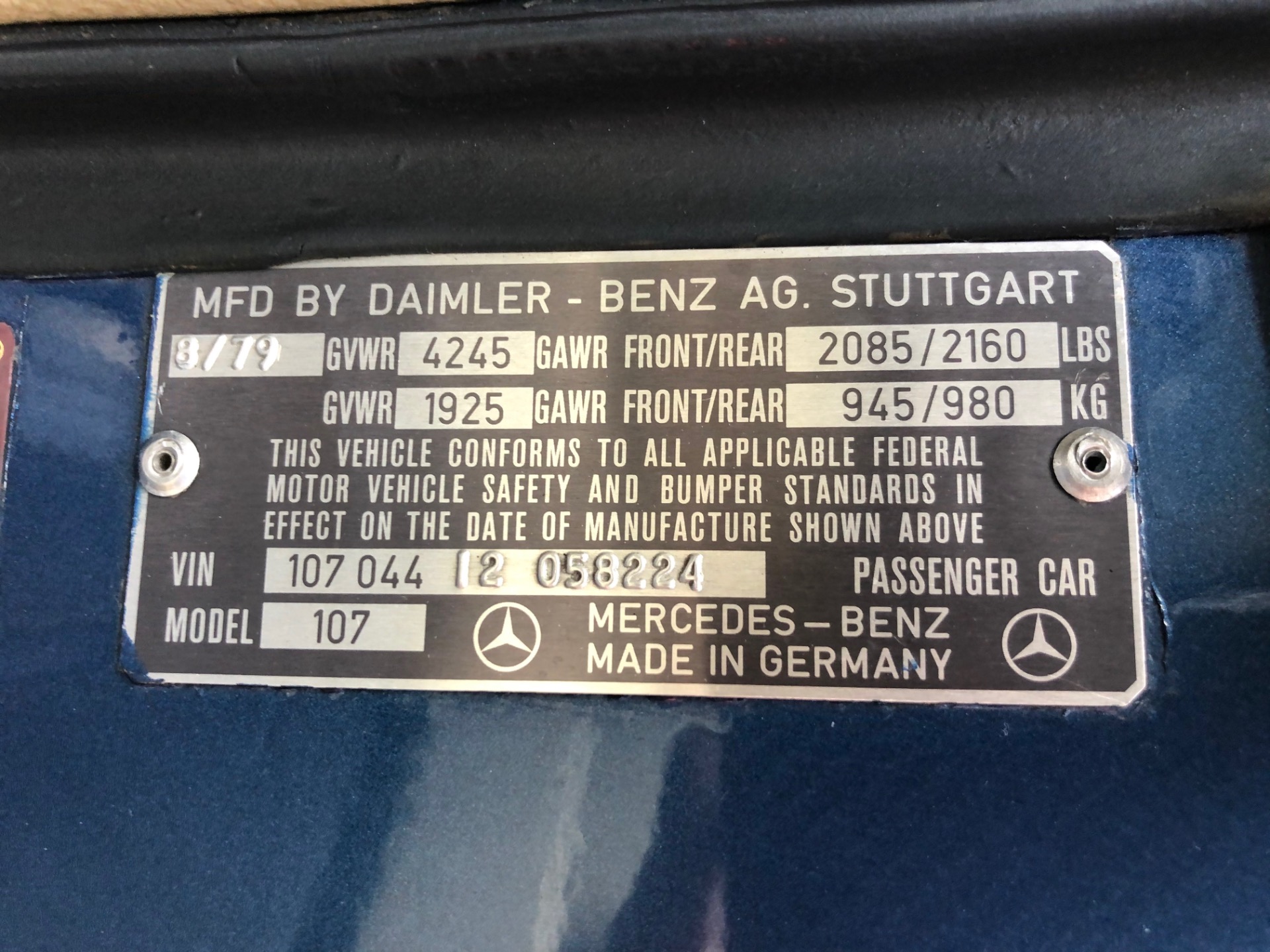 Used 1979 Mercedes Benz 450 Class 450 SL